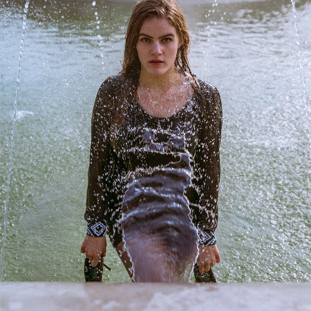 Unicorn and beauty girl