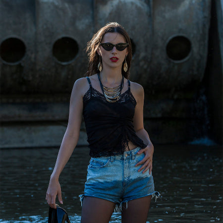 Jeans shorts in sommer